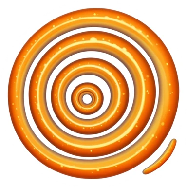 A spiral galaxy that is orange in color sticker