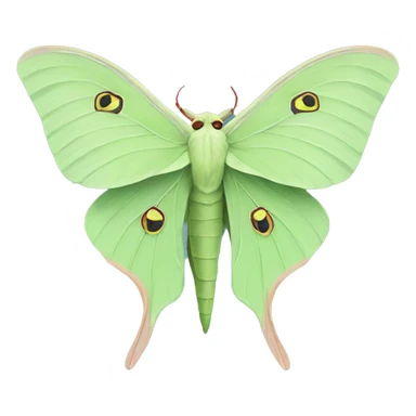Luna moth sticker