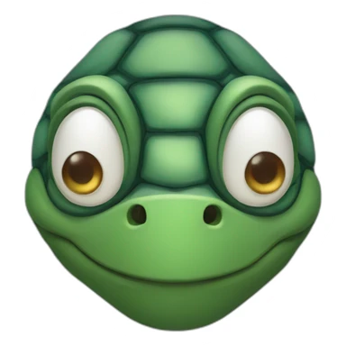Tortue visage sticker