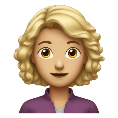 a middle-haired woman who doesn't listen sticker