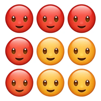 Red colour ok  simple emoji sticker