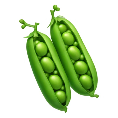 two green soy peas  sticker