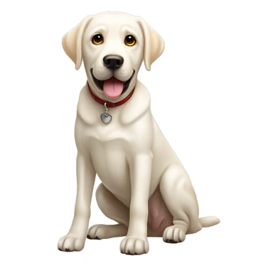 White Labrador dog ￼ sticker