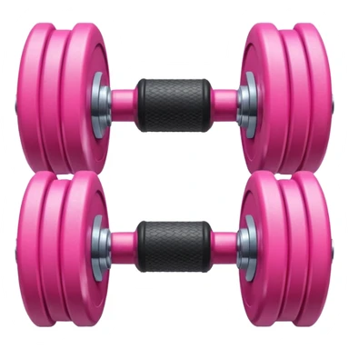 pink dumbbell sticker