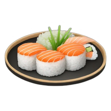 Sushi plate sticker