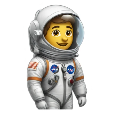 male astronaut sticker