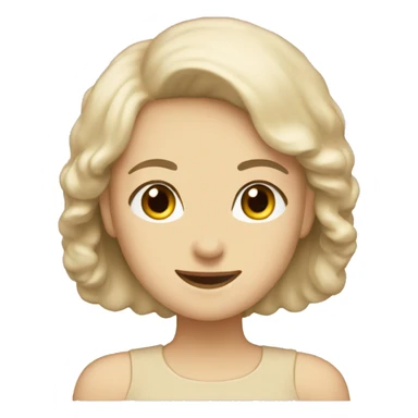 Beige scalloped top sticker