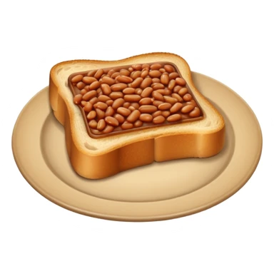 beans on toast emoji sticker