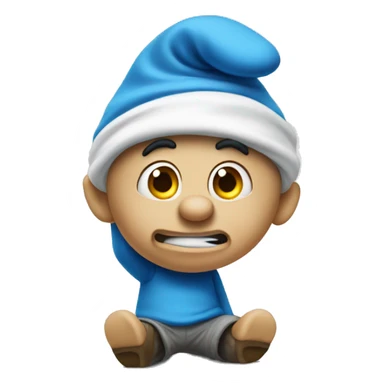 clumsy the smurf sticker