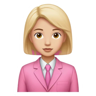 pink work suit sticker