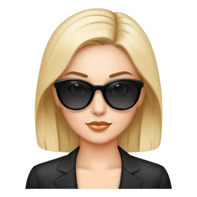 Professional woman with dark sunglasses sticker