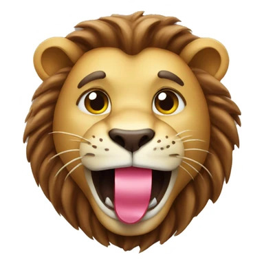 lion eat chocolate candy sticker