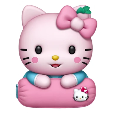 hello kitty with a 67 sticker