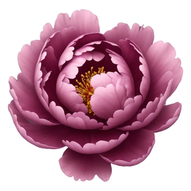 aesthetic burgundy peony sticker