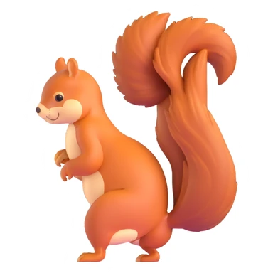 squirrel twerking view from back sticker