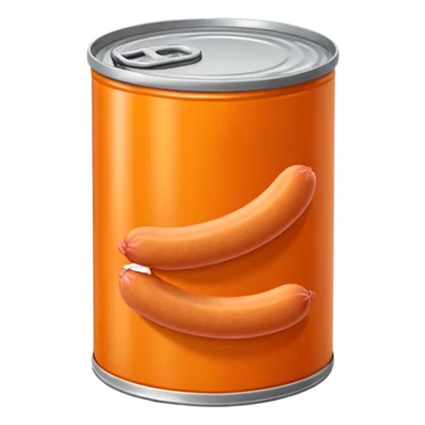orange vienna sausages sticker