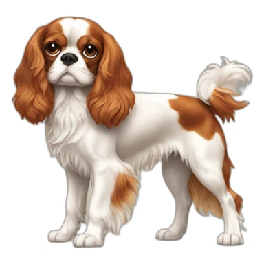  Cavalier King Charles Spaniel full body sticker