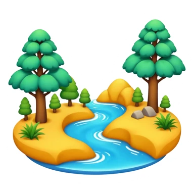 3d nature pic for iphone sticker