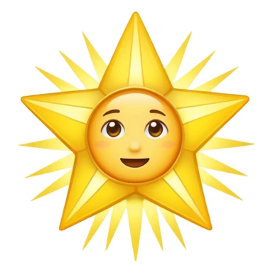 star with long rays sticker