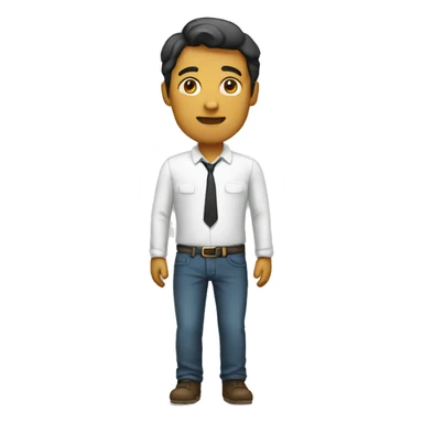 Standing men sticker