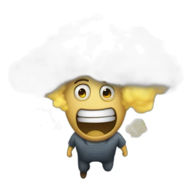 fart in an elevator cloud sticker