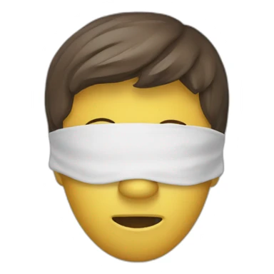 visage qui pleure avec un masque qui sourit sticker