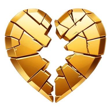 broken heart emoji + bitcoin sticker