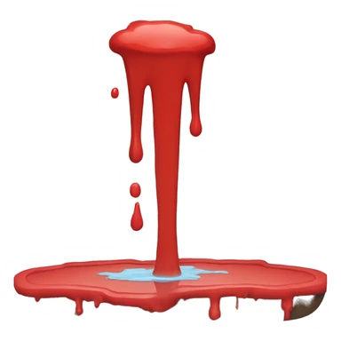 red pool leaking out sticker