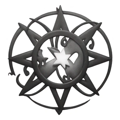 Aries and pisces star sign combination tatoo sticker