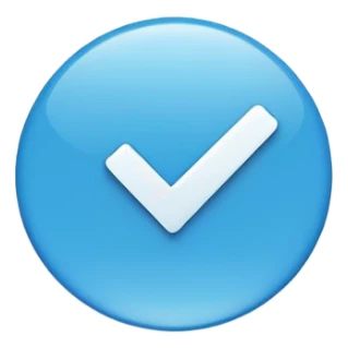 make a blue tick emoji sticker