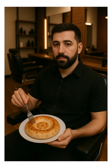 birinchidagi odamni yuziga 2 rasmdagi odamga uxshatib chizib bergin xuddu shunday non yen utirganini sticker