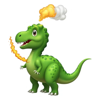 Dinosaur farting  sticker