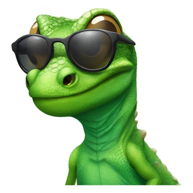 lizard with sunglasses sticker