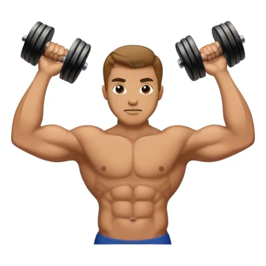 man hammer curl lift sticker