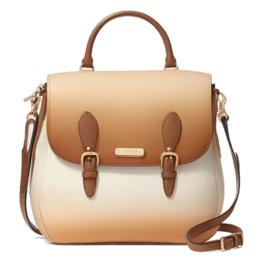 Realistic cream to tan ombre kate spade satchel purse.  sticker