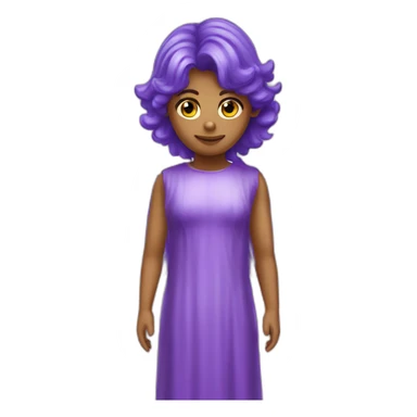 Flaming purple angel wings sticker