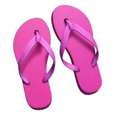 Pink Colorful Flip Flops sticker