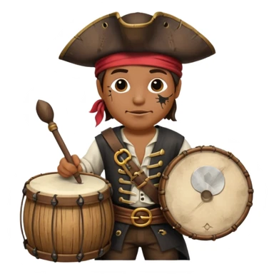 pirates drum sticker