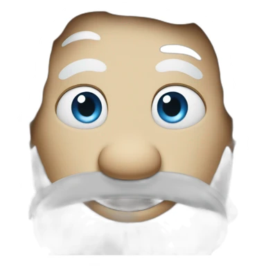 old smurf with white hair sticker