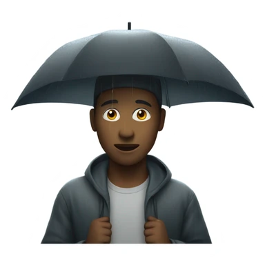 a person under the rain sticker
