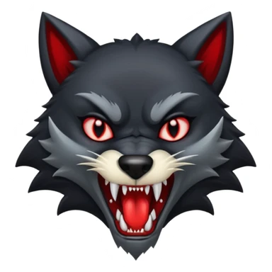 A vampire wolf sticker
