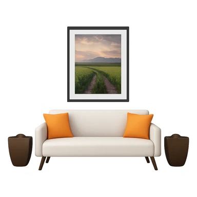 Add a simple photo inside the modern black picture frame. Keep the background transparent. sticker