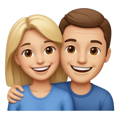 couple in love talking sticker