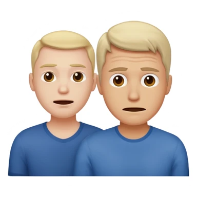 The man was upset and the man next to him was happy. sticker