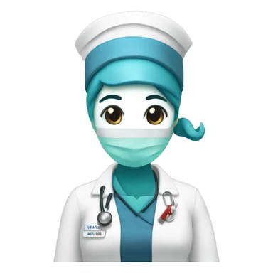 nurse adminstering local anhestesia to dorsal nerve sticker