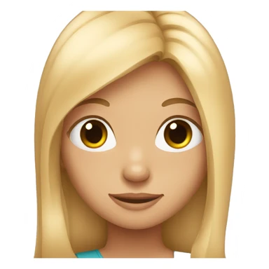 Girl with long hair over her shoulder  sticker