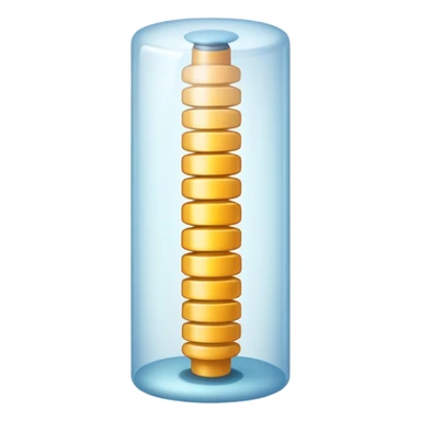 simplified spinal cord with few details sticker