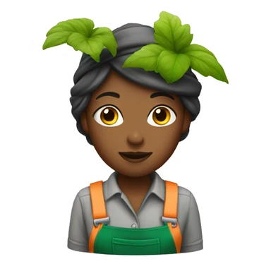 gardener female sticker