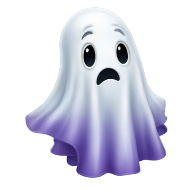 Ghost thinking of eggplants sticker