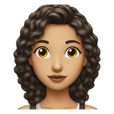 safia lovely brunette sticker